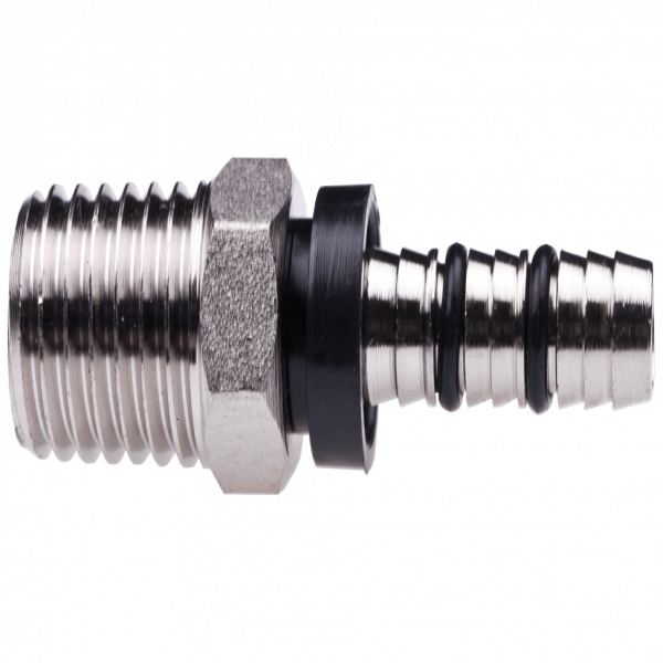Press Straight Male 32x3/4"M; U-profile complete with stainless steel press rings